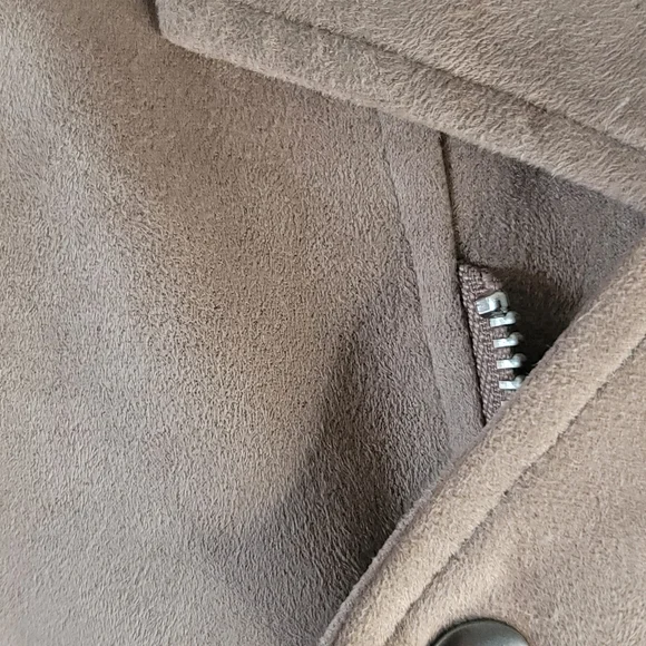 Market And Spruce Faux Suede Motorcycle Jacket Camel Size Small - Picture 4 of 11